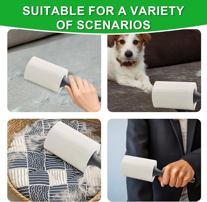 Lint Roller for Pet Hair 500 Sheets Extra Sticky Pet Hair Remover for Clothes - Image 6
