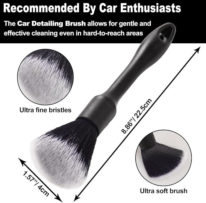NIKCOSMK 3PCS Wheel Brush Kit for Cleaning Wheel and Tire, Wheel and Rim Brush - Image 4