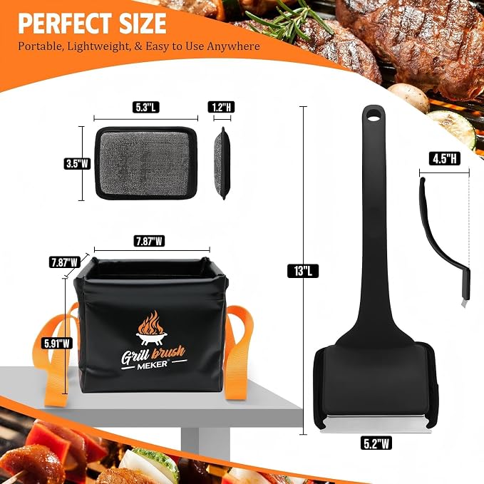 MEKER Grill Brush Bristle Free - Image 7