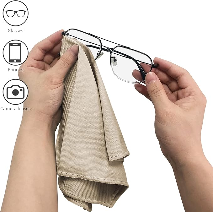 6 Pack Microfiber Glass Cleaning Cloth, 16 Inch X 16 Inch, Lint Free Quickly - Image 5