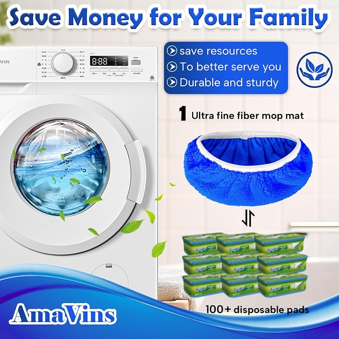 5 Pack Reusable Microfiber Mop Pads Compatible - Image 4