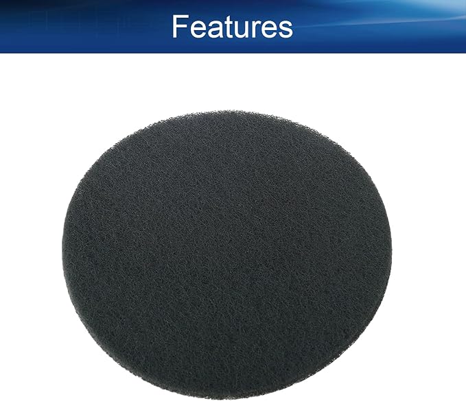 Auniwaig 1200-Grits 7 Inch Scrubber Scouring Pads Gray-Multipurpose, Drill - Image 3