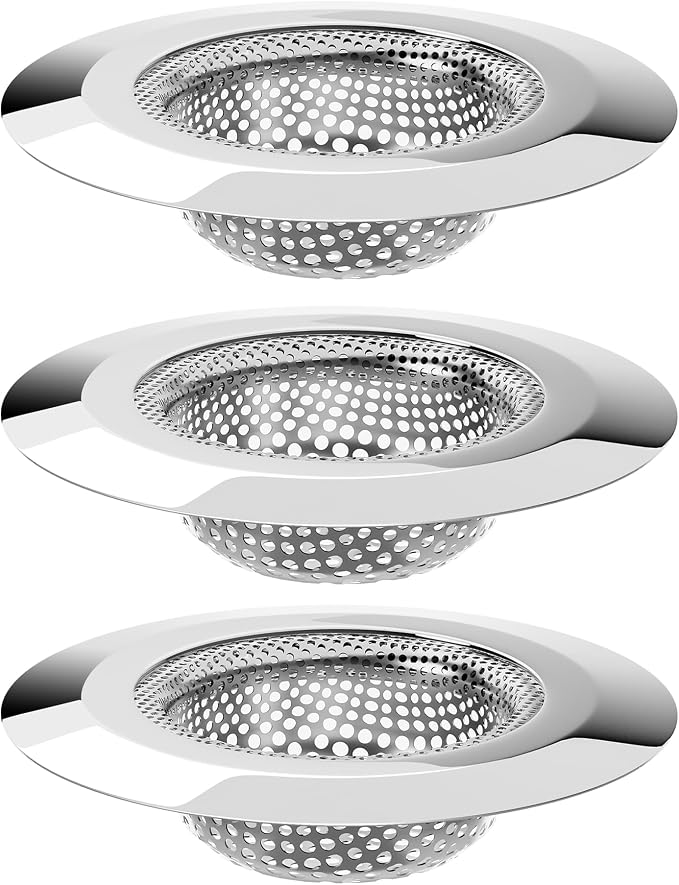 MR.SIGA Bathtub Drain Strainer, Stainless Steel Shower Bathtub Drain Hair by MRSIGA