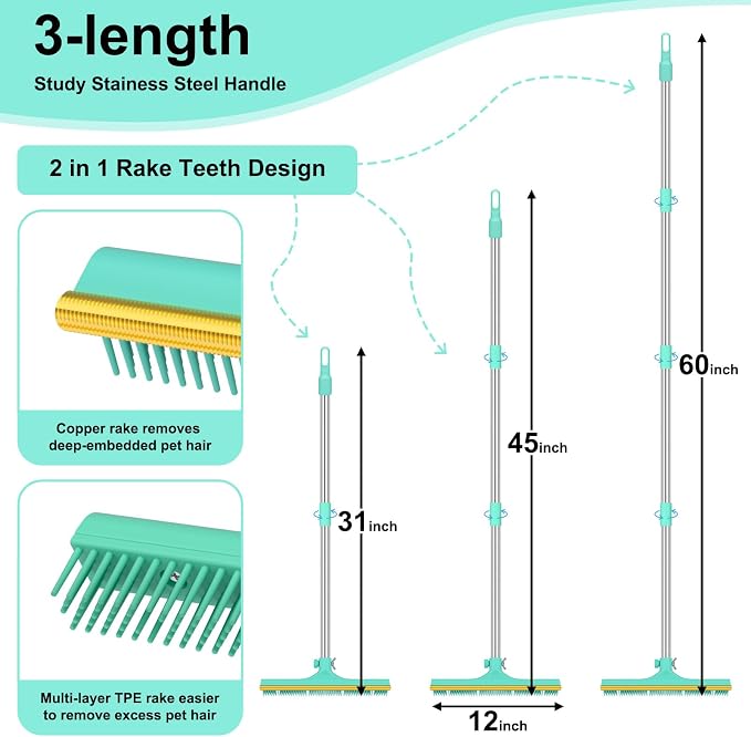 Carpet Rake for Pet Hair Removal - Image 4