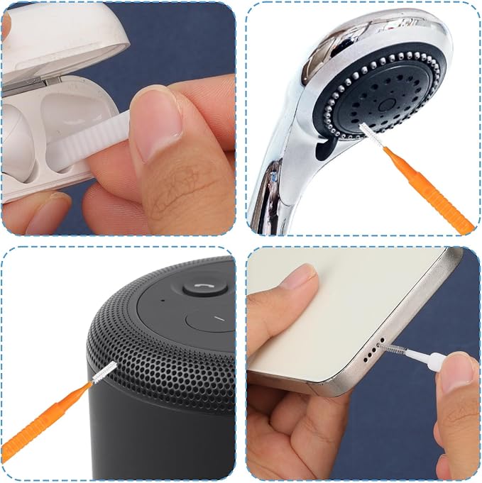 Shower Head Cleaner Tool Kit for Small Hole, 2 Designs Showerhead Cleaning - Image 7