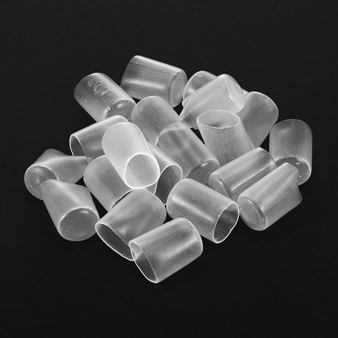 uxcell 20pcs Rubber End Caps Protective Caps 14mm ID Vinyl PVC Round Tube Bolt - Image 4