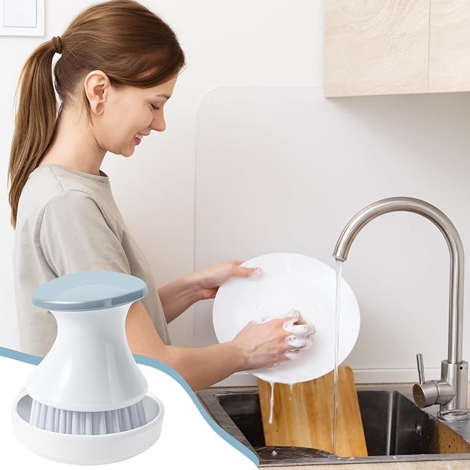 Dish Brush with Tray, Premium Kitchen Brushes - Image 7