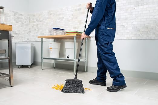 Carlisle FoodService Products Duo-Sweep Plastic Small Debris Broom - Image 3