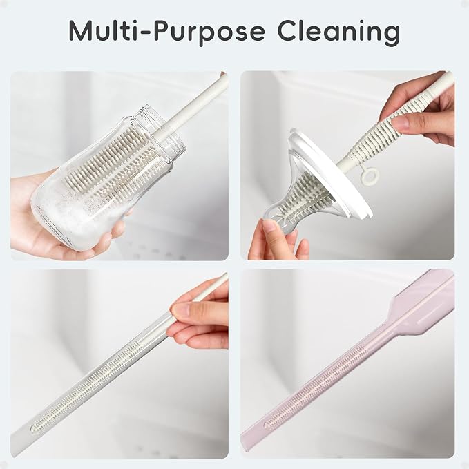 Silicone Cleaning Brush Kit, Water Bottle and Straw Cleaner Brush Set - Image 5