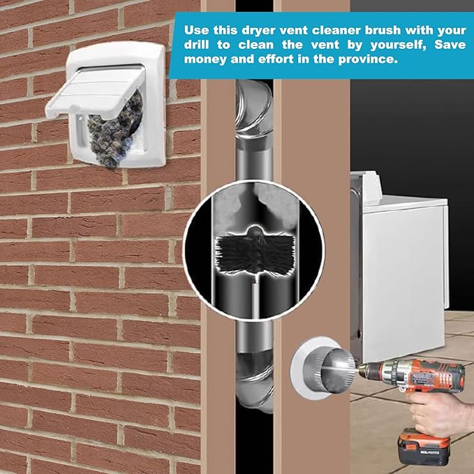 Sealegend 40 Feet Dryer Vent Cleaner Kit/Lint Remover/Upgraded Flexible - Image 6