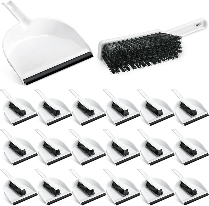 Zubebe 18 Pcs Mini Dustpan and Brush Set, Small Broom and Dustpan Set Small by Zubebe