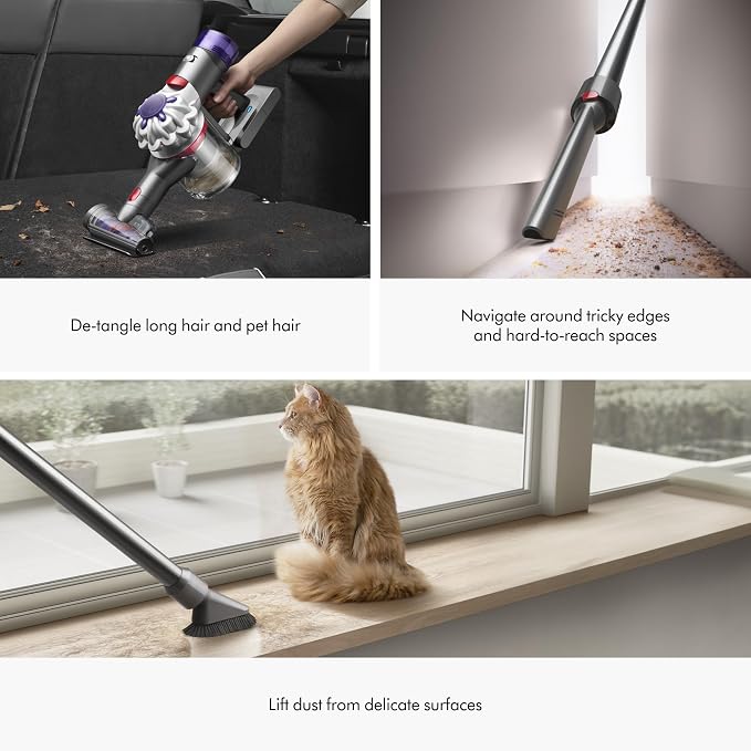 Dyson V8 Plus Cordless Vacuum, Cleans Hard Floors and Carpets, Converts to - Image 4