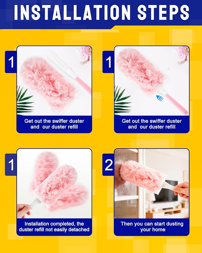 32 Count 360 Duster Refills, Unscented Heavy Duty Dusters Refills - Image 4