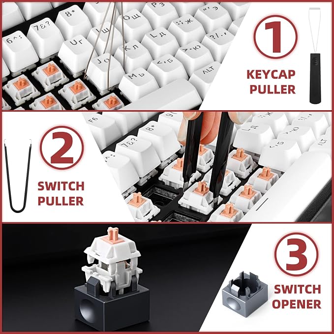 YIMAGUJRX RUNJRX Keyboard Switch Lube Kit GPL 205G0 0.53oz/15g, Switch Opener - Image 3