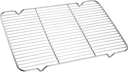 Oven Roasting Rack 11 x 15.4 inch Rectangle Baking Cooling Steaming Grilling by Turbokey