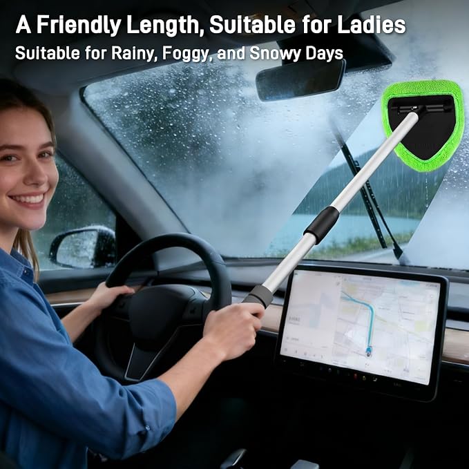 XINDELL 24-inch Windshield Cleaner Tool – Upgrade Large Head Car - Image 2