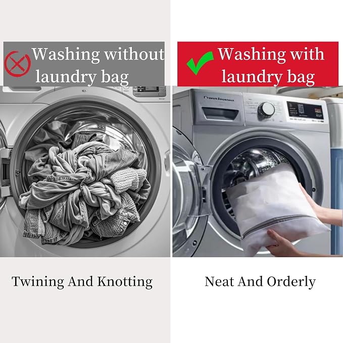 Laundry Bags Mesh Wash Bags Set Of 4 Mesh Laundry Bags - Image 3