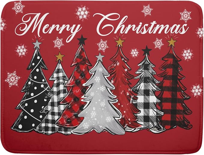 Merry Christmas Dish Drying Mats by Kawani