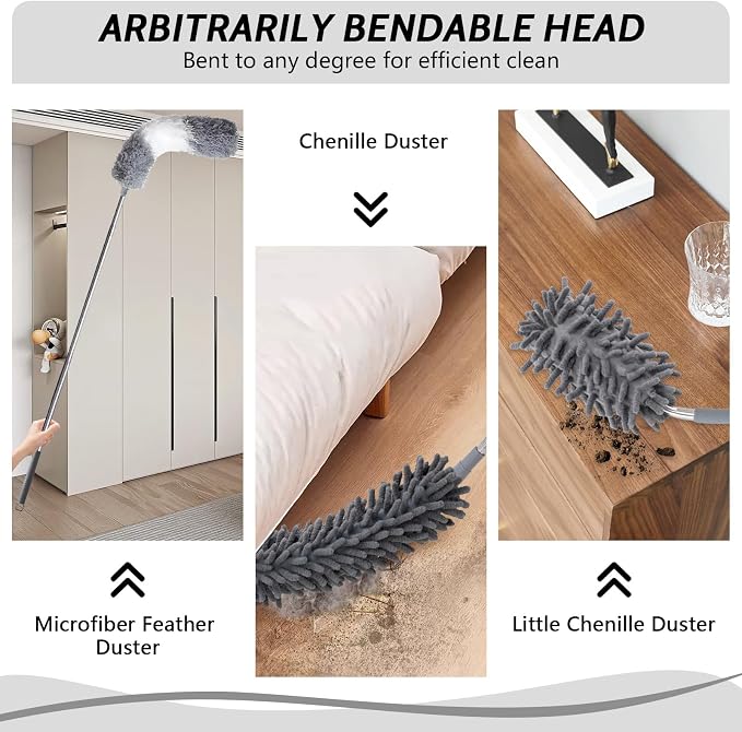 Ceiling Fan Cleaner Duster, Extendable High Duster - Image 3