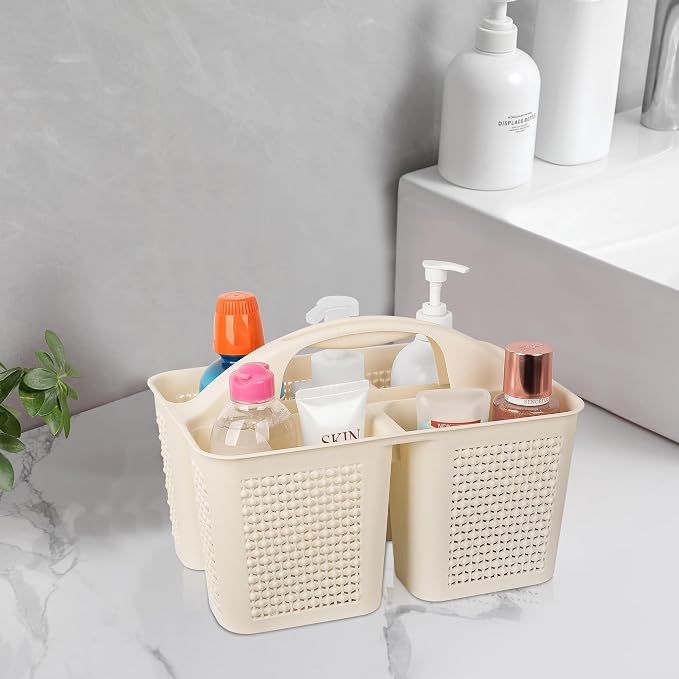 UUJOLY Plastic Portable Shower Caddy Basket Bucket, Cleaning Shower Basket - Image 2