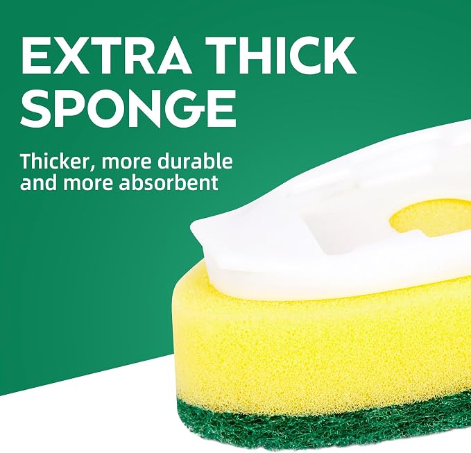 Non Scratch Dishwand Refills 6 Pack, Non-Scratch Replacement Sponge Heads - Image 6