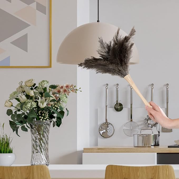 Superio Ostrich Feather Duster Fluffy Dust Remover, - Image 3