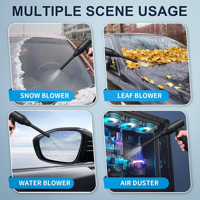 Compressed Air Duster, 3-Gear to 67000RPM Portable USB Rechargeable Brushless - Image 2