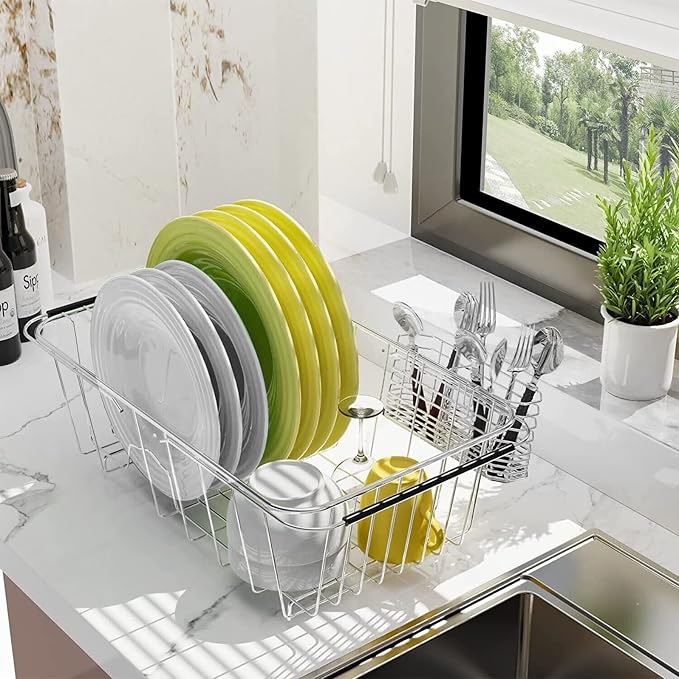 304 Stainless Steel Drying Rack, Expandable, Adjustable Inside The Sink - Image 6