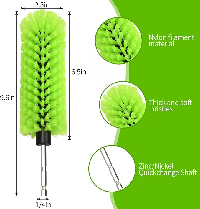 Drill Brush for Car Wheel and Bottle, Highly Dense and Durable Car Cleaning - Image 5