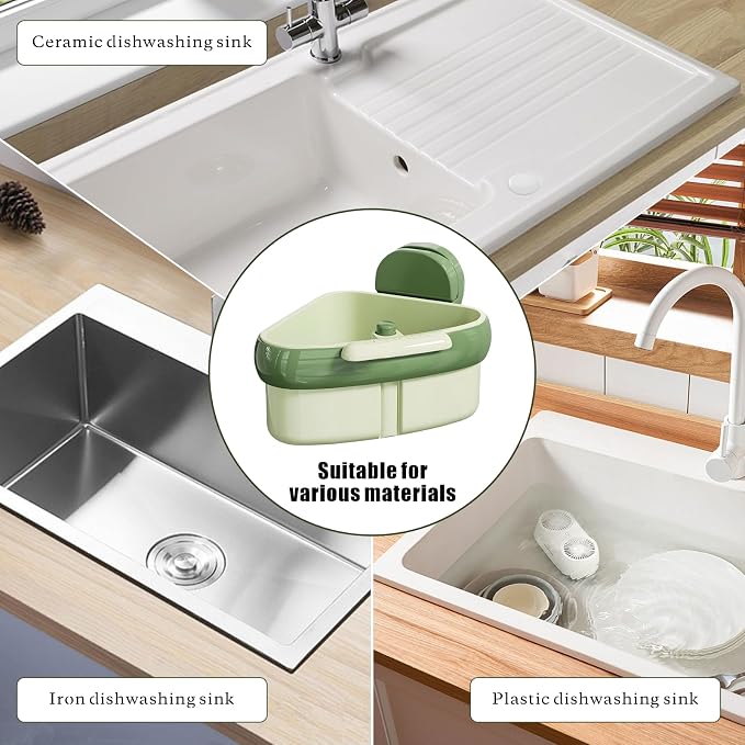 2PCS 2025 Upgraded Sink Corner Dish Rack - Image 5