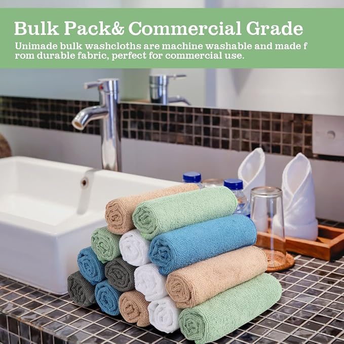 Washcloths Bulk 100 Pack Face Towels, Highly Soft Wash Cloths and Hand Towels - Image 6