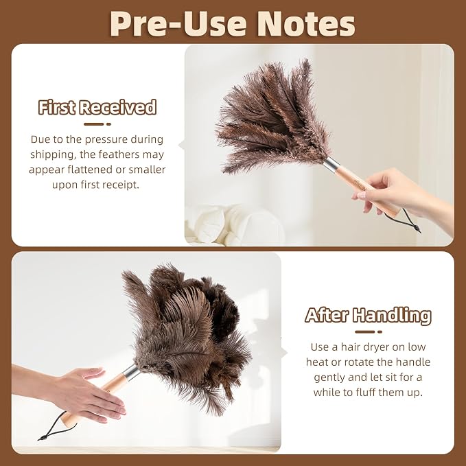 2 Pack Ostrich Feather Dusters - Image 2