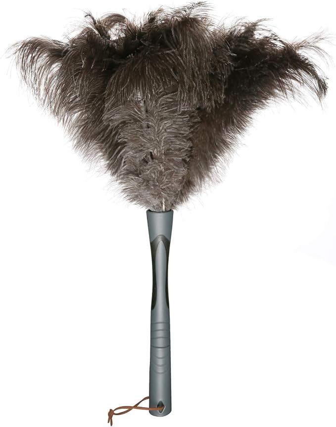 Ostrich Feather Duster, Big and Soft and Fluffy Microfiber Duster, 22 inch by Midoneat