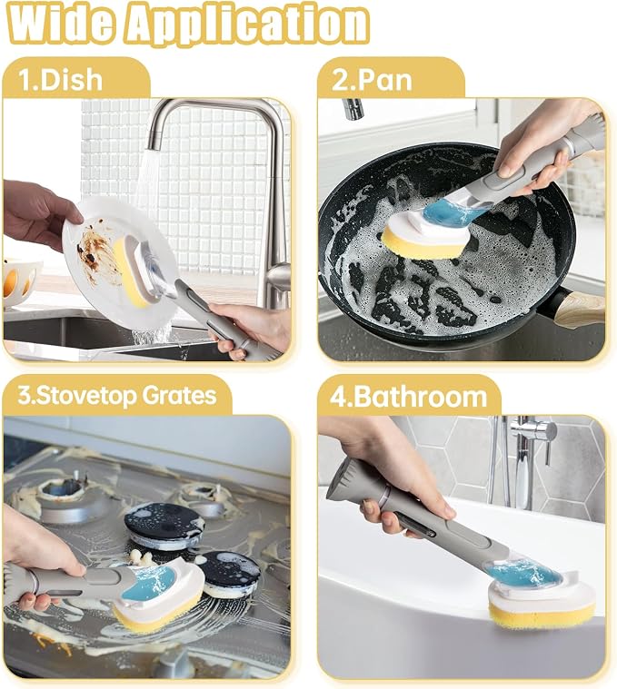 8 Packs Dish Wand Sponge Refills - Image 9
