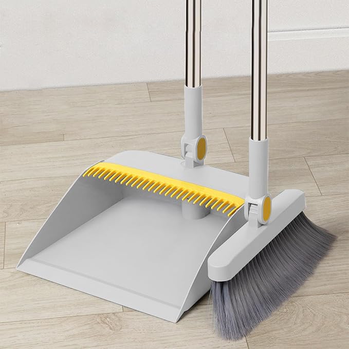 Broom with Dustpan Combo Set 180-degree Rotatable Brooms and Dustpan Set - Image 4