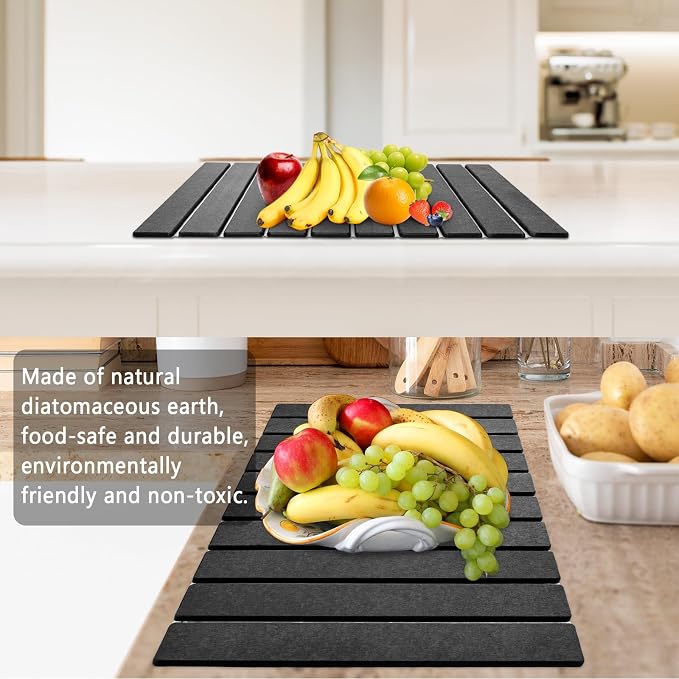Stone Drying Mat for Kitchen Counter, Large Foldable Drying Stone - Image 7