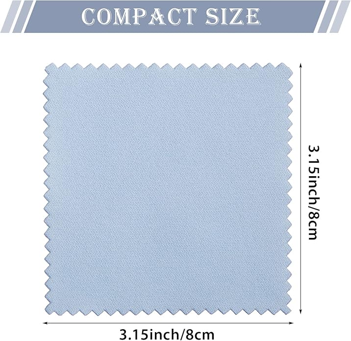 Moukeren 150 Pcs Soft Polish Cloth Individually Packed Jewelry Cleaner - Image 2