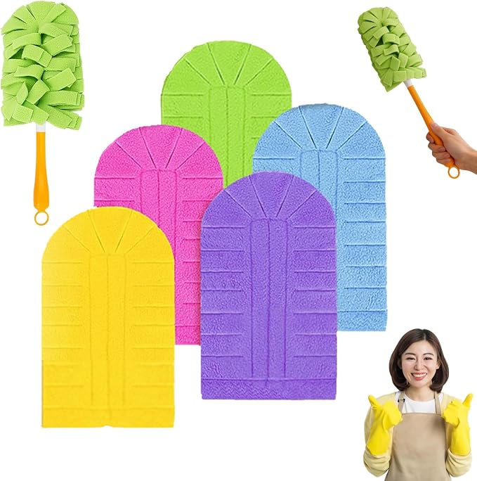 Reusable Chenille Microfiber Dust Duster, 360° Electrostatic Duster Refills by Unknown