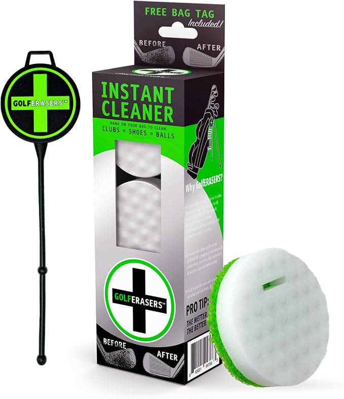 Instant Golf Eraser with Bag Tether, Premium Dual-Sided Sponge - Image 7
