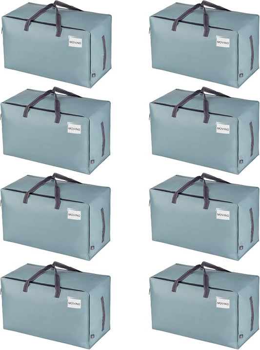 VENO 8 Pack Moving and Storage Bags, Heavy Duty, Alternative to Moving Boxes by Veno