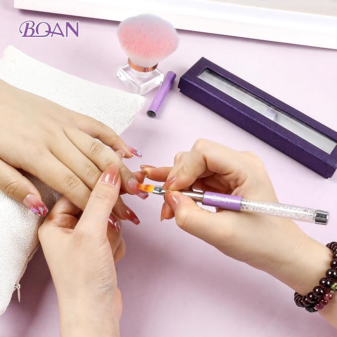 BQAN 1Pcs Nail Ombre Brush Nail Art Gradient Painting Brush - Image 6