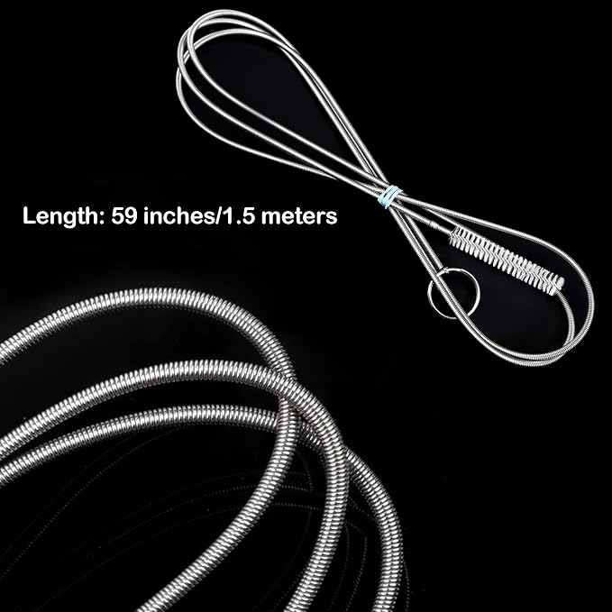 Ultra Long Stainless Steel Cleaning Brush Set, Refrigerator Drain Hole Blockage - Image 5