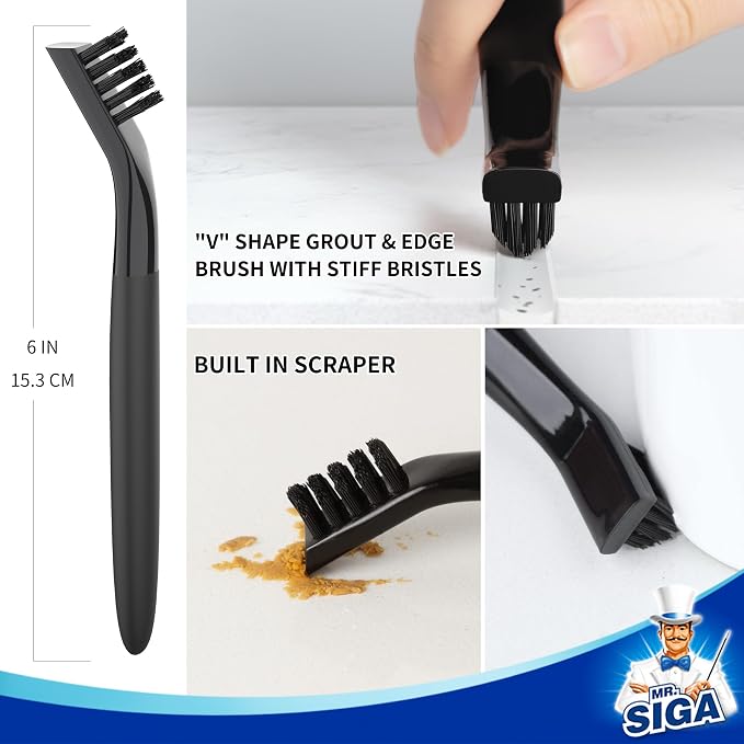 MR.SIGA Grout Cleaner Brush Set - Image 4