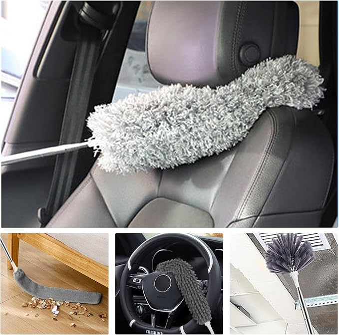 Microfiber Feather Duster 5-in-1 Kit, Dusters - Image 6