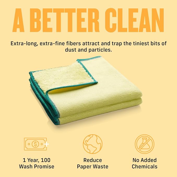 E-Cloth High Performance Dusting Cloth, Reusable Premium Microfiber Cloth - Image 4