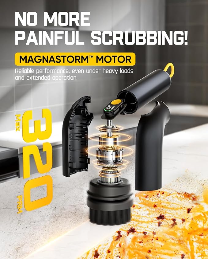 Fanttik G9 Handy Cordless Electric Spin Scrubber, MagnaStorm Motor, Dual-Speed - Image 7