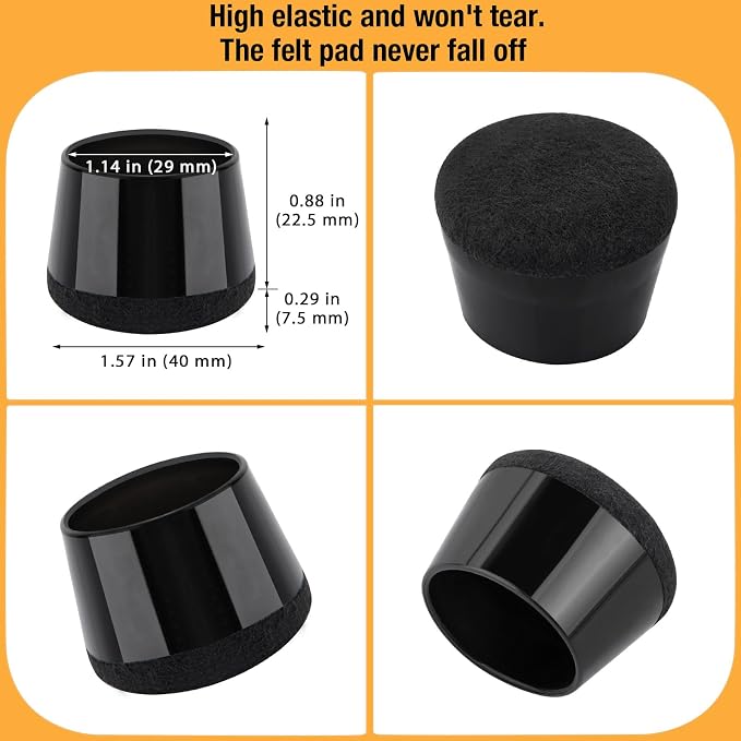 16 Pcs New Chair Leg Floor Protectors, Silicone Chair Leg Protectors - Image 5