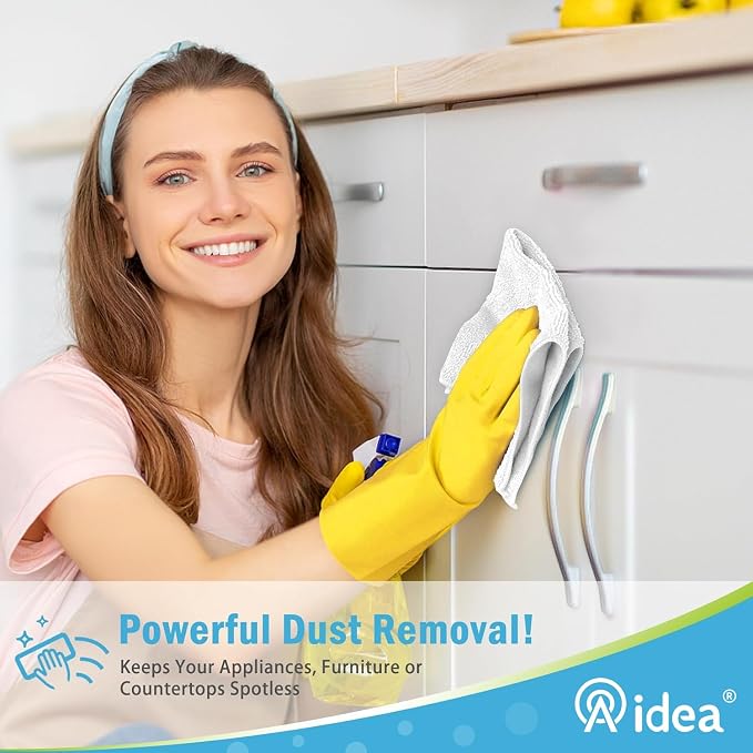AIDEA Microfiber Cleaning Cloth-8PK, Soft Microfiber Towels - Image 4