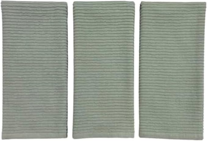 Serafina Home Sage Green Kitchen Dish Towels 100% Cotton Cloth Soft Cleaning - Image 8
