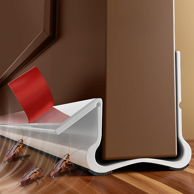 36.6 in Under Door Draft Stopper Reusable Self-Adhesive Door Sweep by Unknown